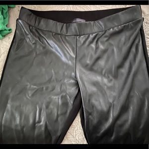 Faux leather leggings